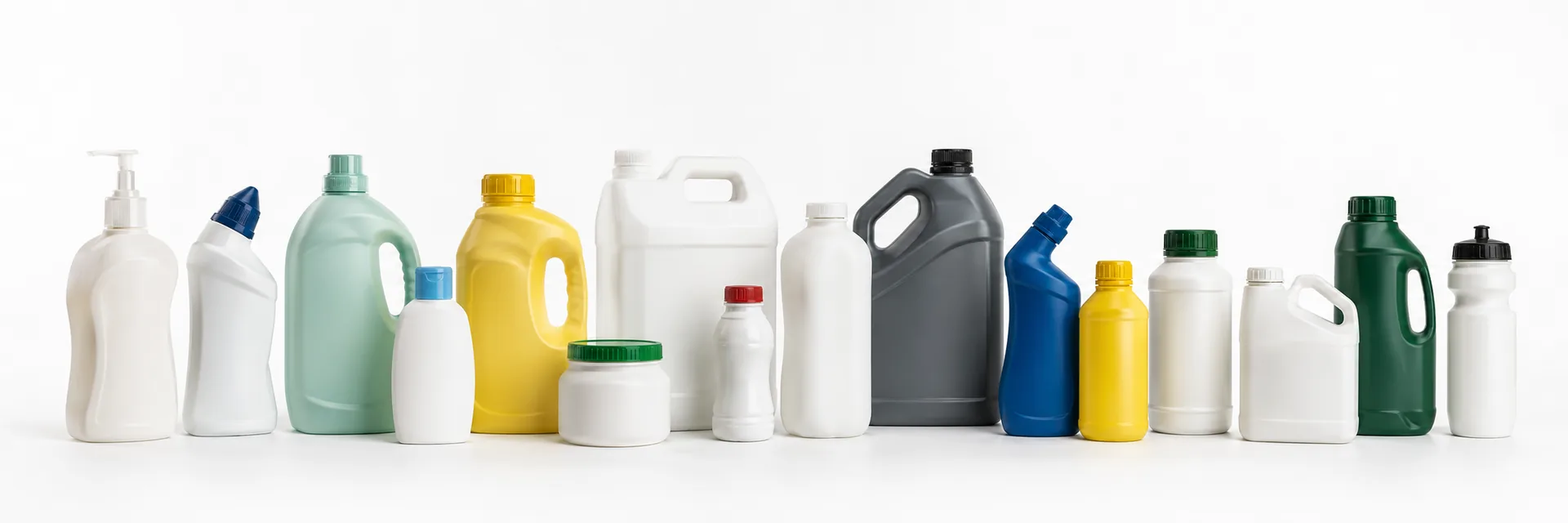 Household and personal care bottles used as an illustrative product application
